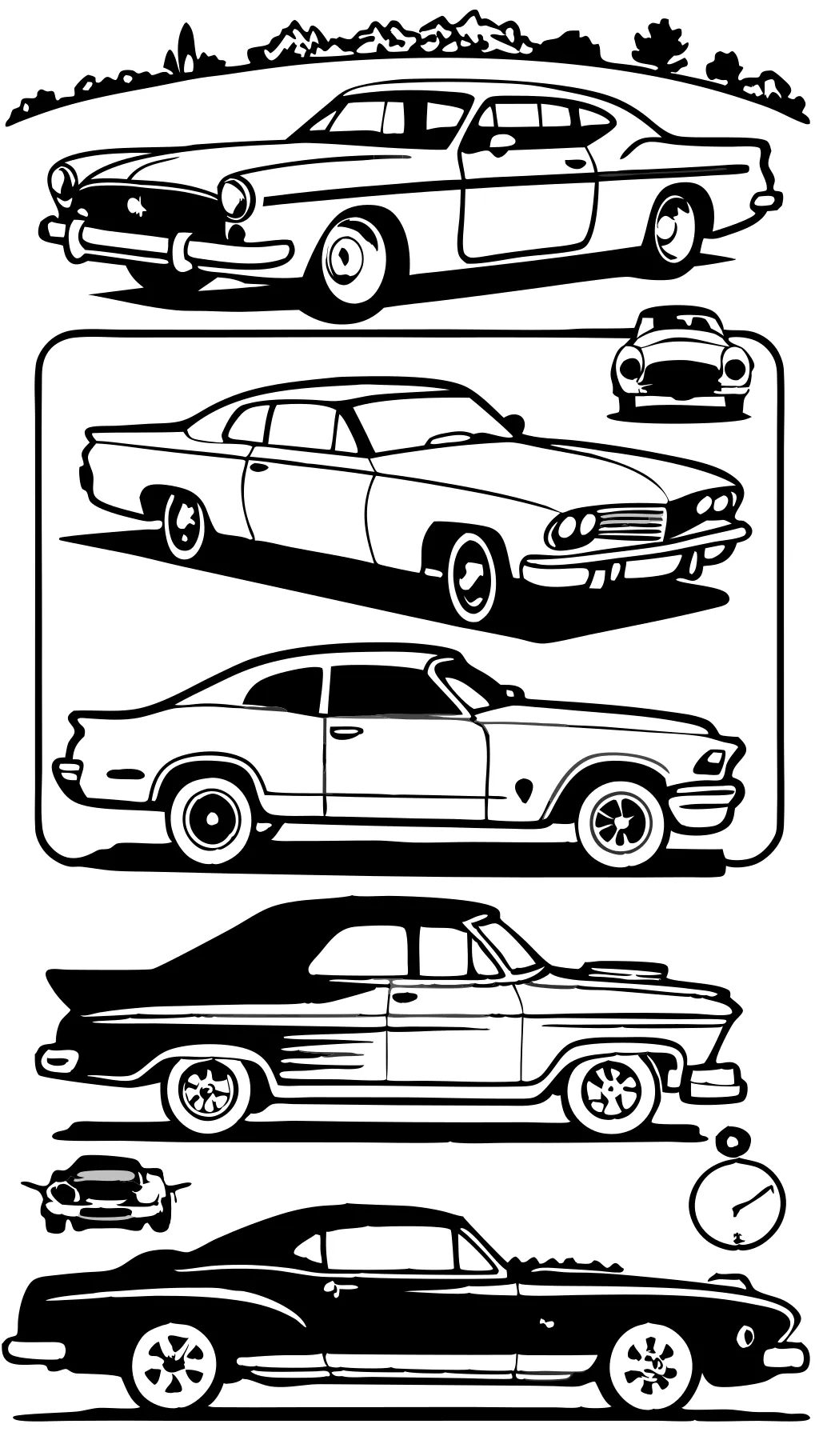 coloring pages old cars